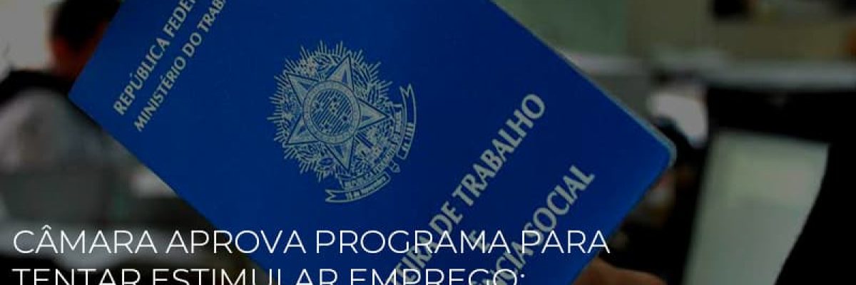 Camara Aprova Programa Para Tentar Estimular Emprego Veja O Que Pode Mudar - Contabilidade em Lauro de Freitas | BM Cont